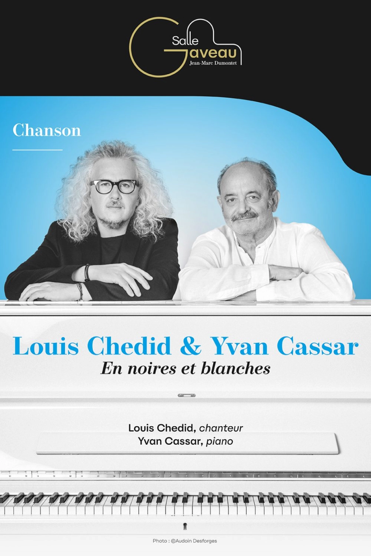 Billets Louis Chedid - Yvan Cassar (Salle Gaveau - Paris)