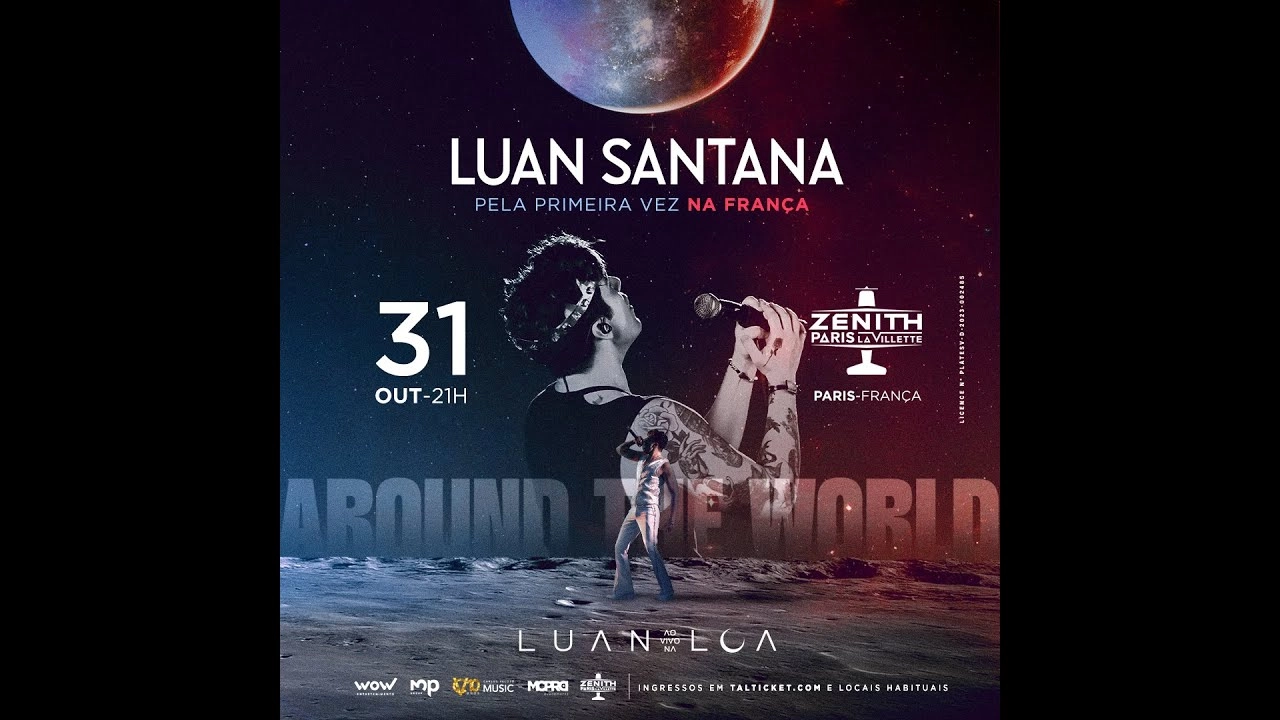 Billets Luan Santana (Zenith Paris - Paris)