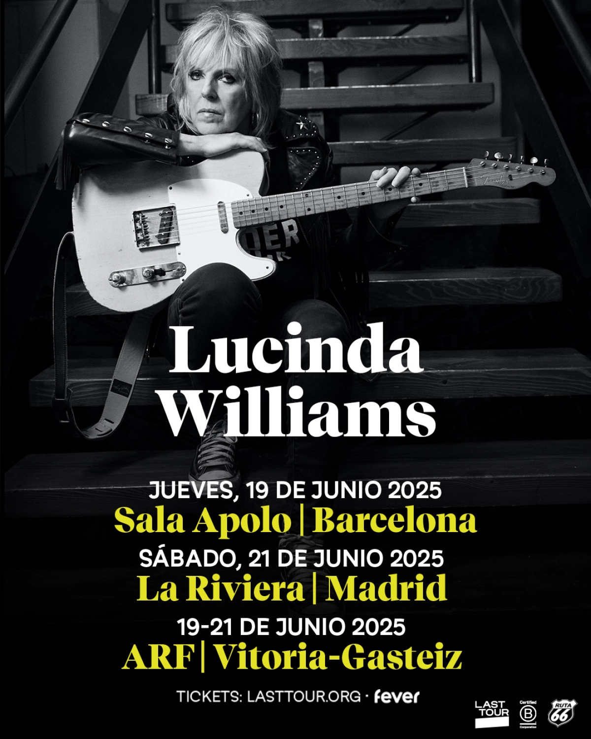 Billets Lucinda Williams (Sala Apolo - Barcelone)