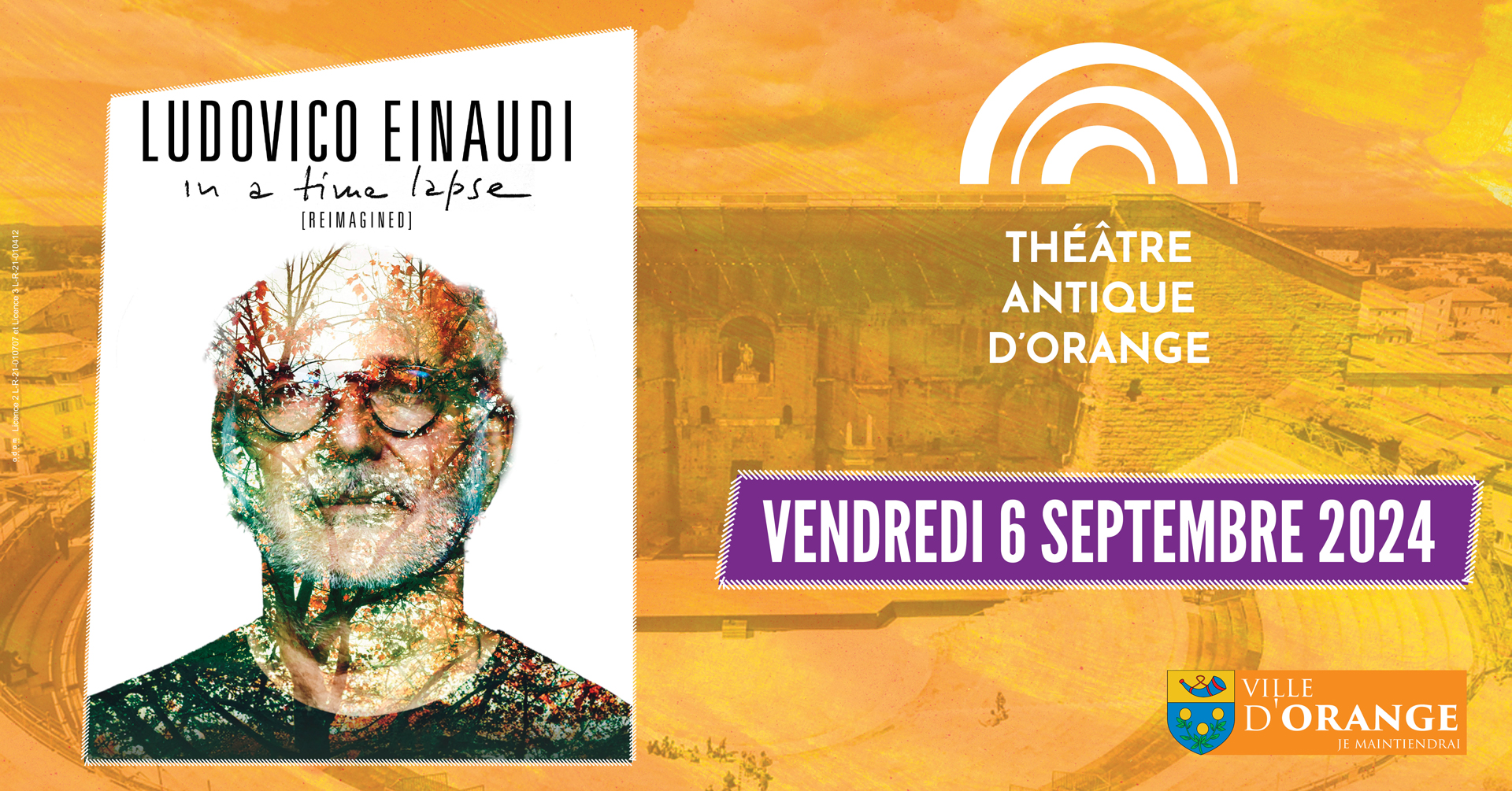Ludovico Einaudi at Theatre Antique Orange Tickets
