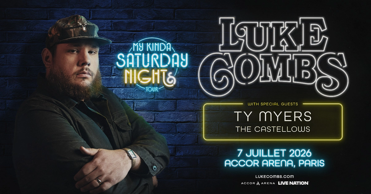 Billets Luke Combs (Accor Arena - Paris)