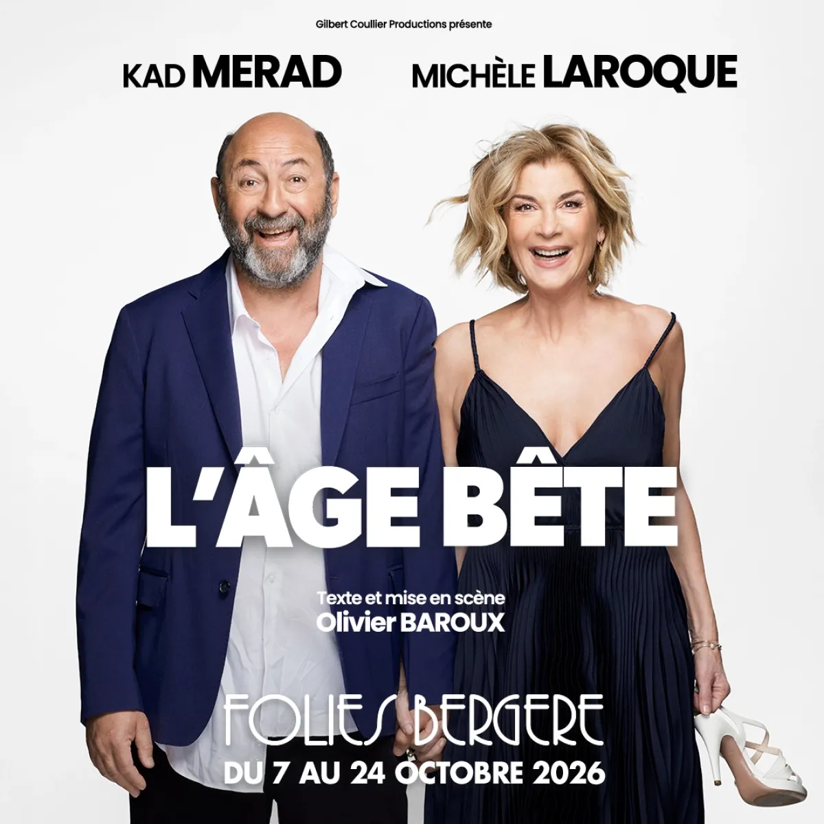 L'âge bête avec Kad Merad et Michèle Laroque al Folies Bergere Tickets