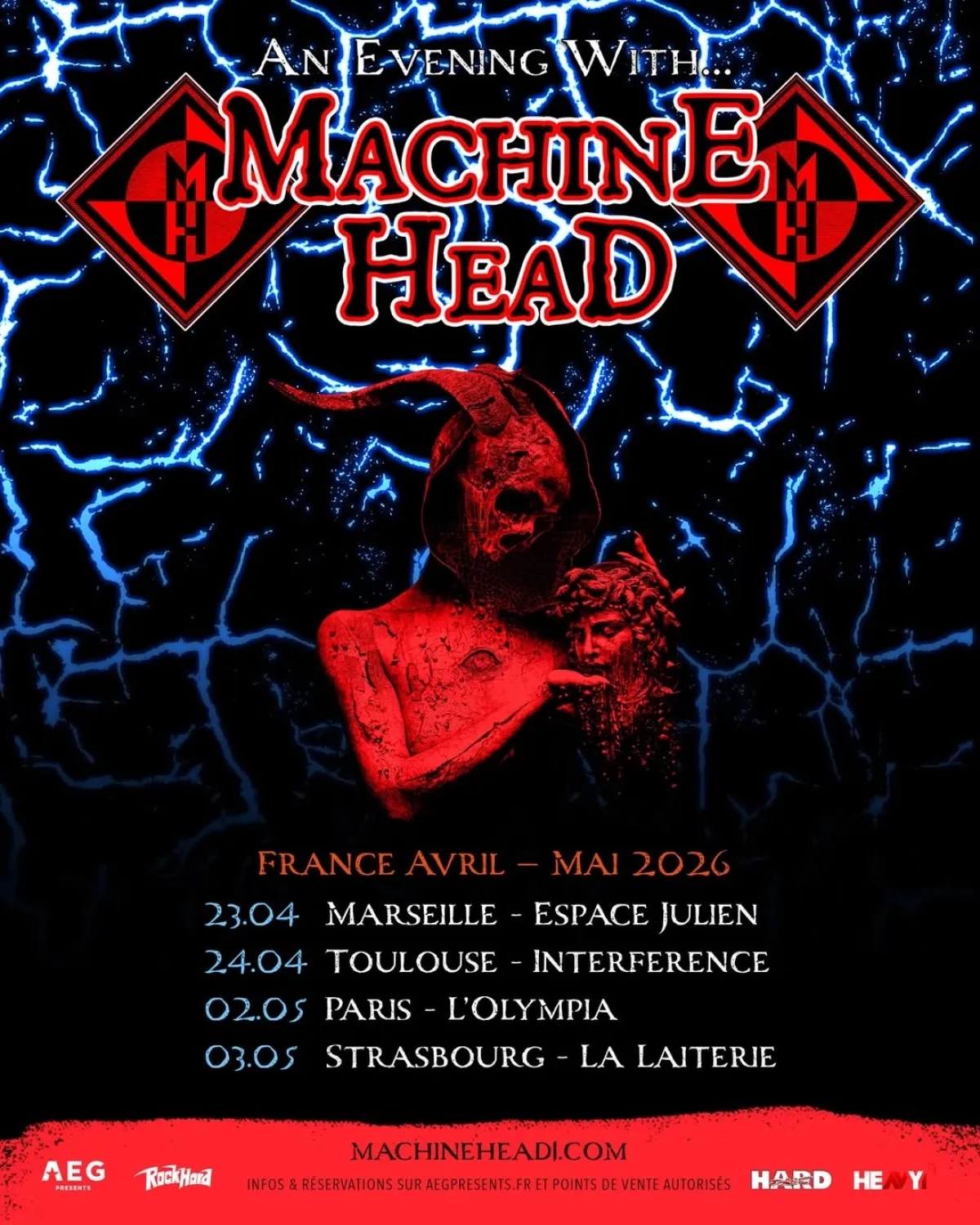 Billets Machine Head (Espace Julien - Marseille)