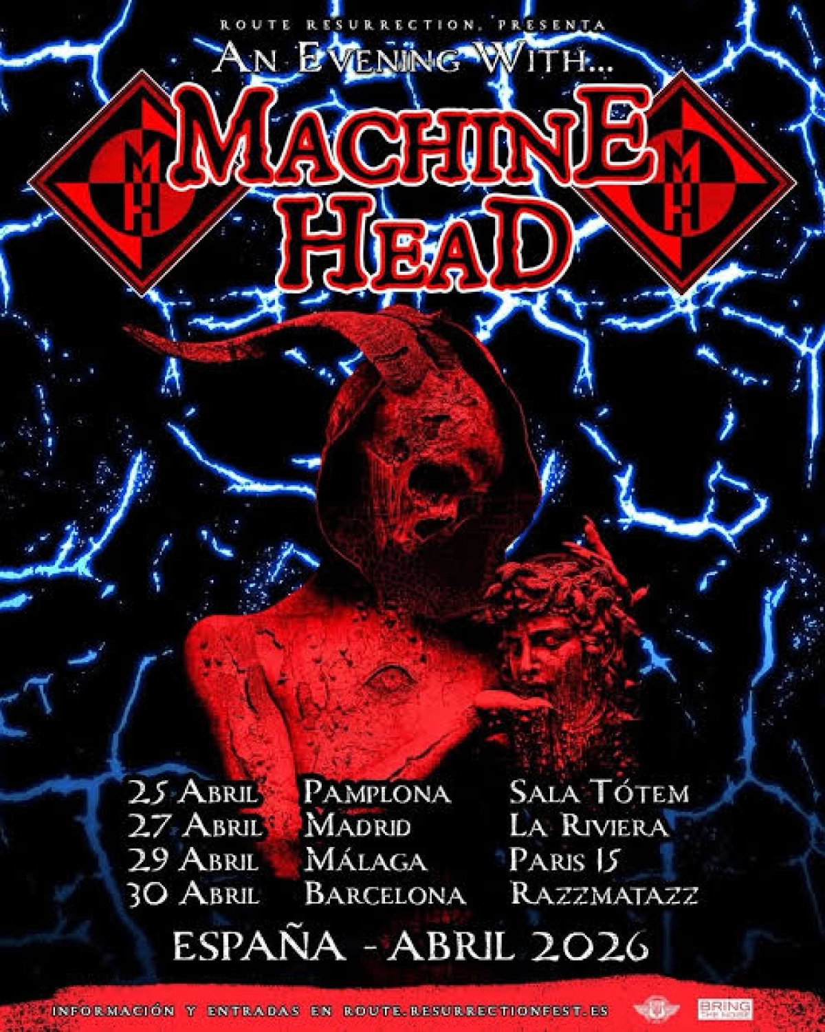 Billets Machine Head (La Riviera - Madrid)
