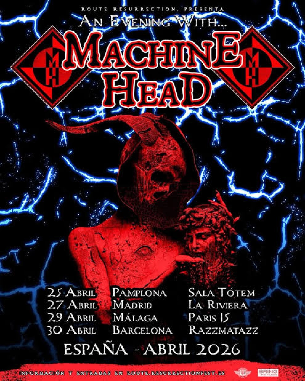 Billets Machine Head (Sala Paris 15 - Malaga)