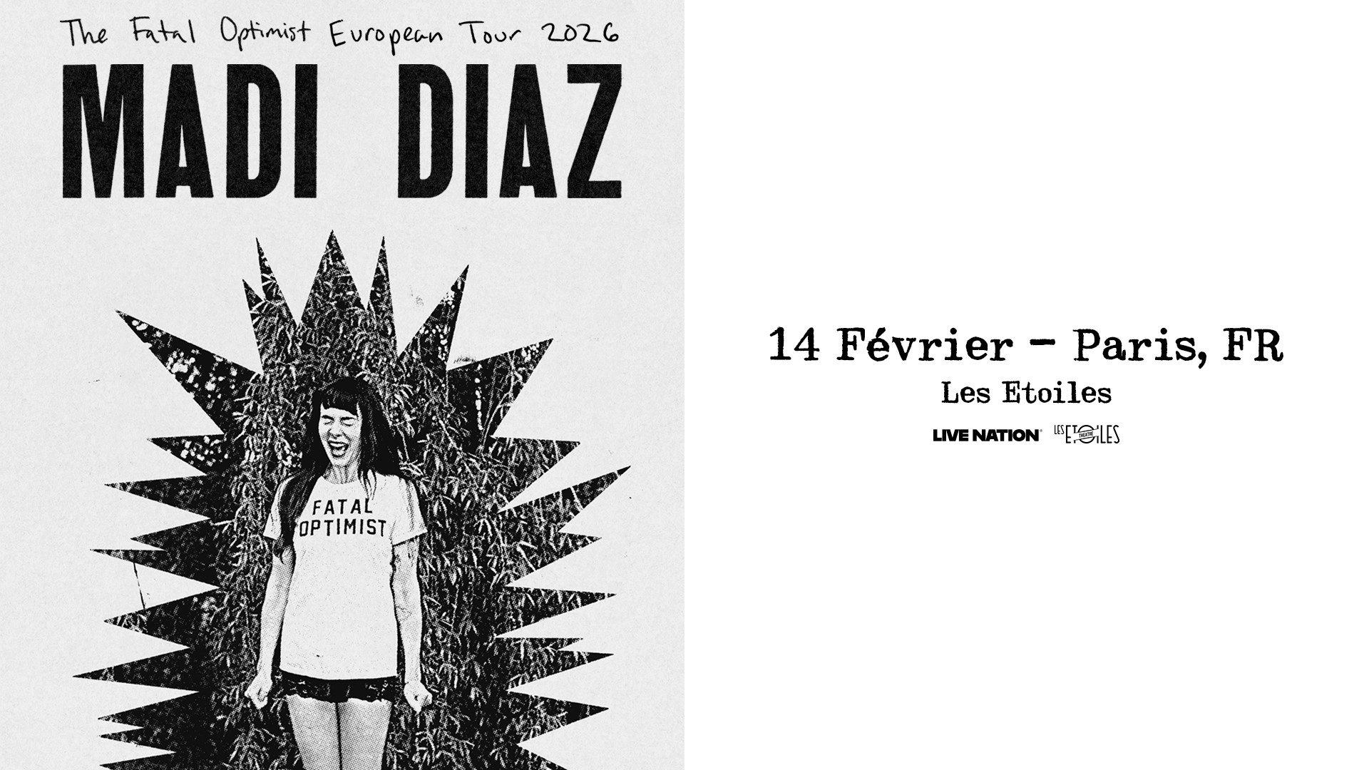 Billets Madi Diaz (Les Etoiles - Paris)