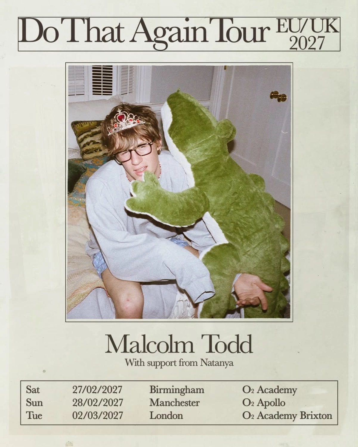 Billets Malcolm Todd (O2 Academy Brixton - Londres)