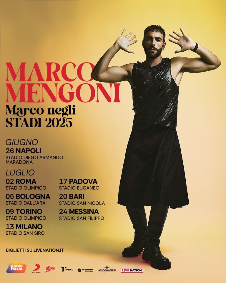 Marco Mengoni al Stadio Olimpico Torino Tickets