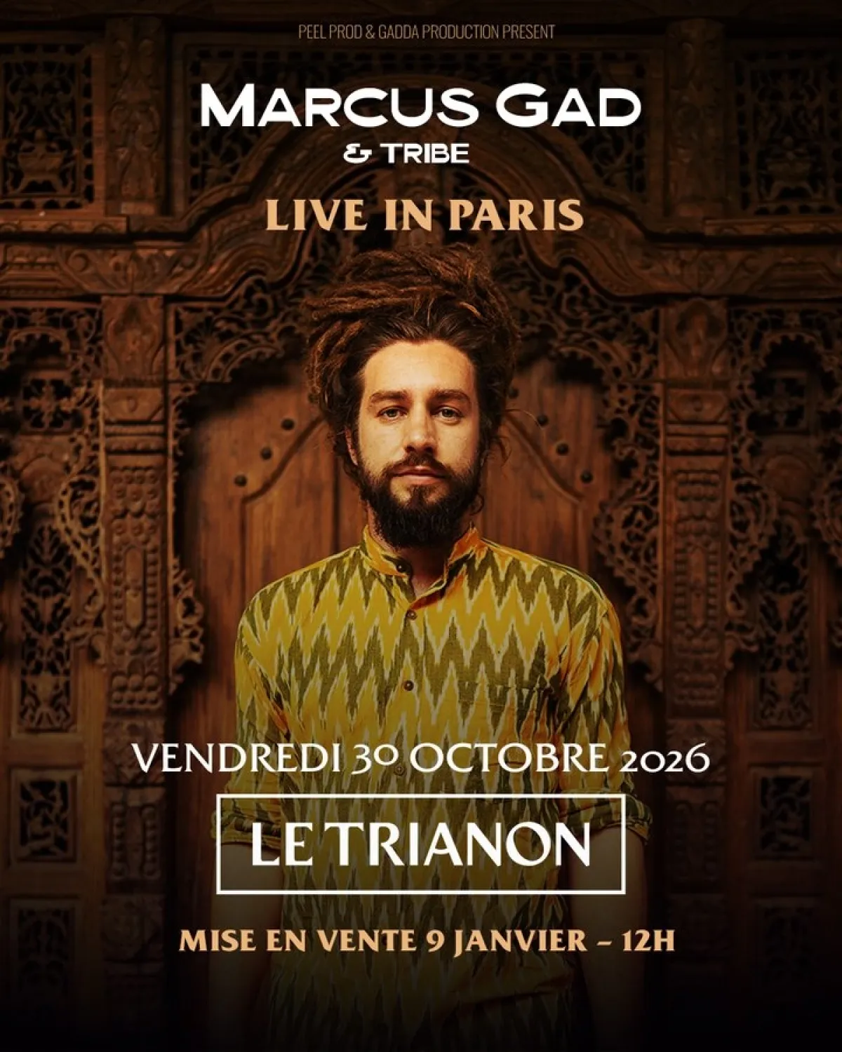 Marcus Gad al Le Trianon Tickets