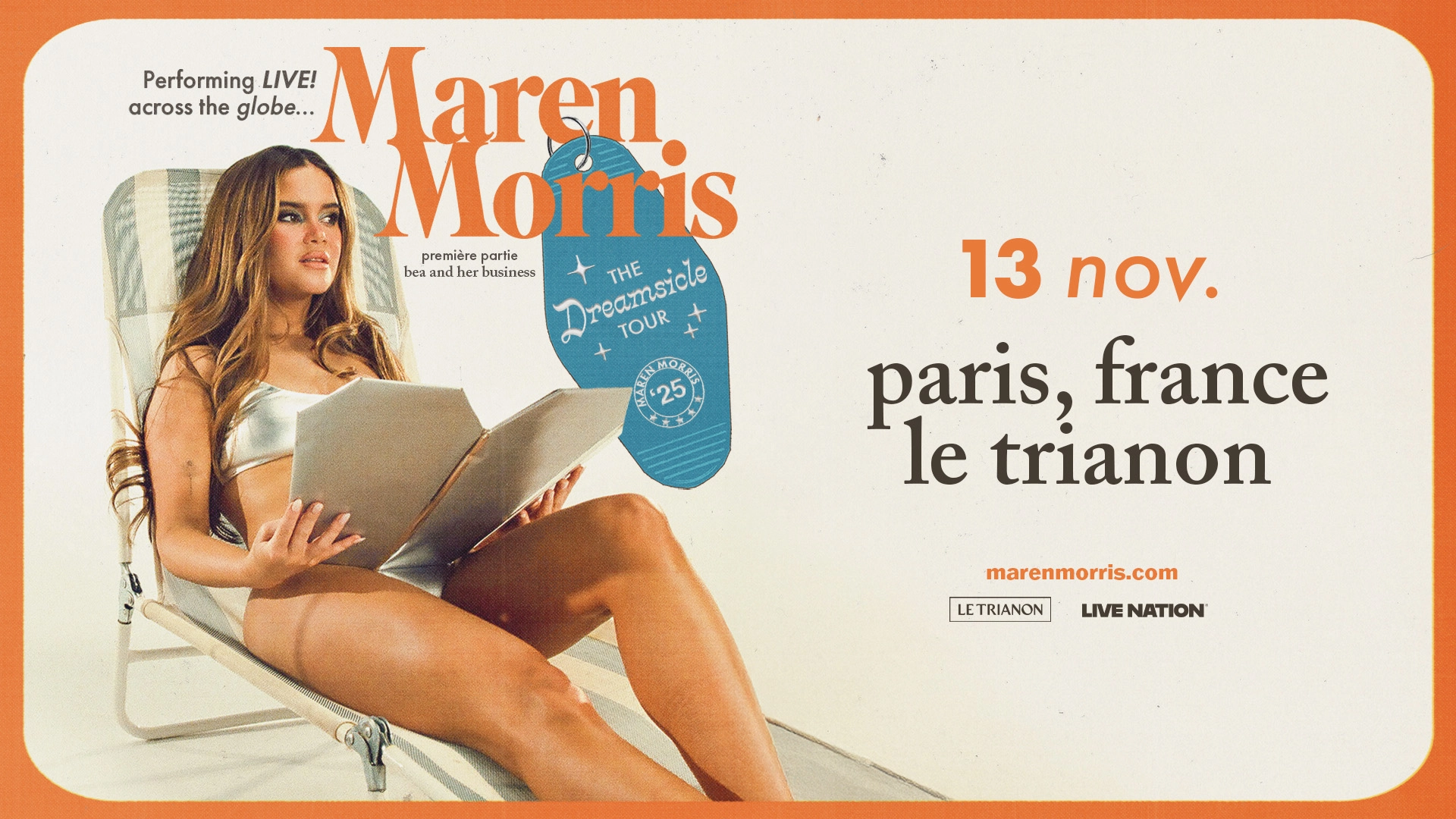 Billets Maren Morris (Le Trianon - Paris)