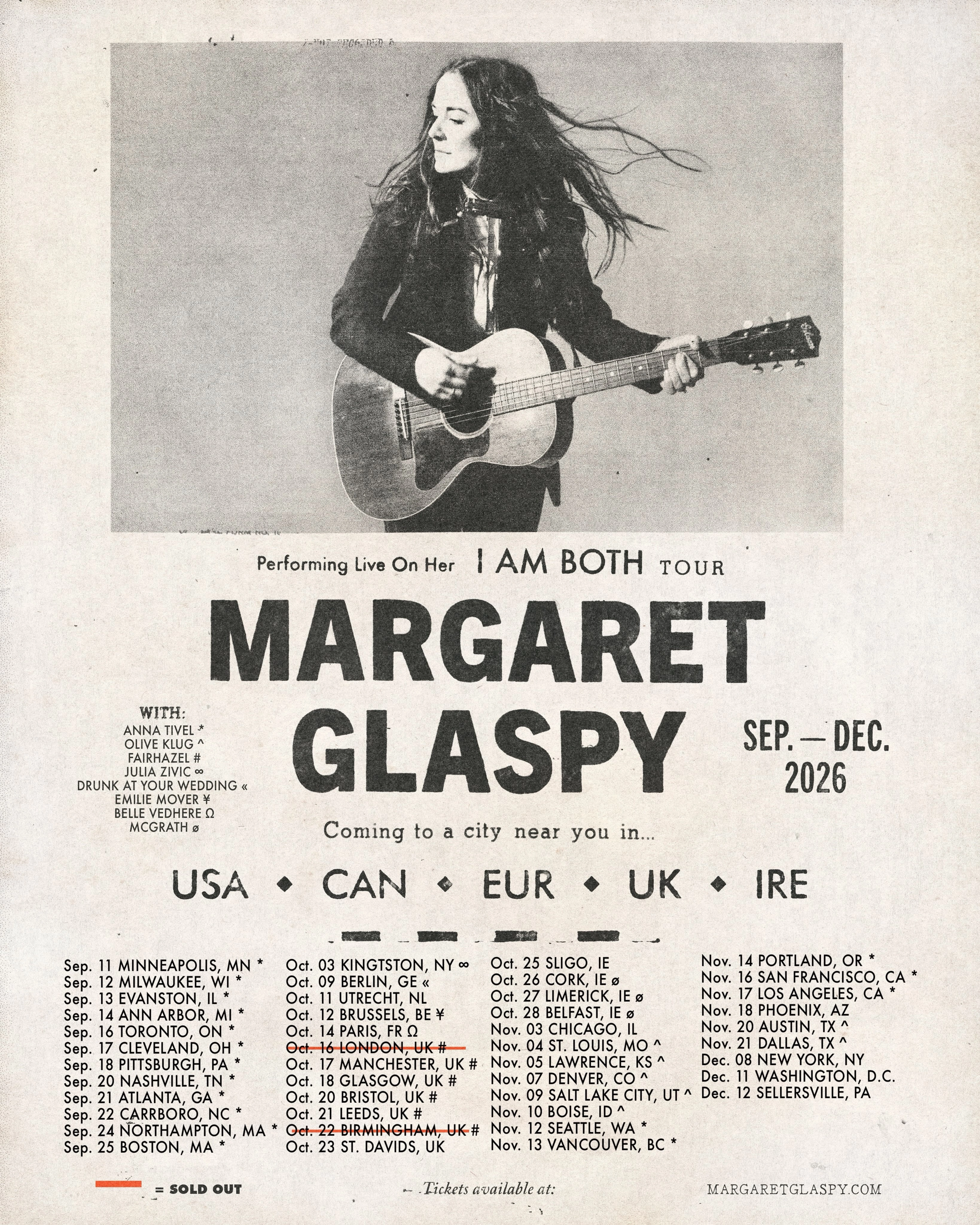 Billets Margaret Glaspy (Cyprus Avenue - Cork)