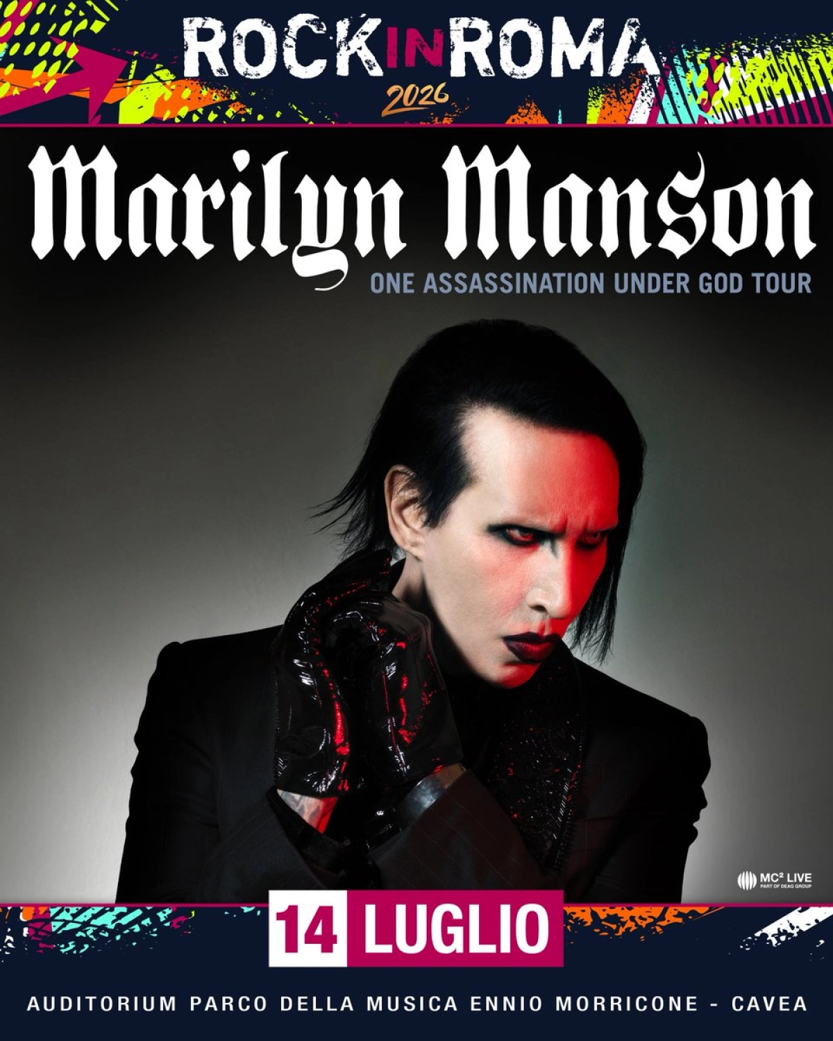 Marilyn Manson al Cavea Auditorium Parco della Musica Tickets