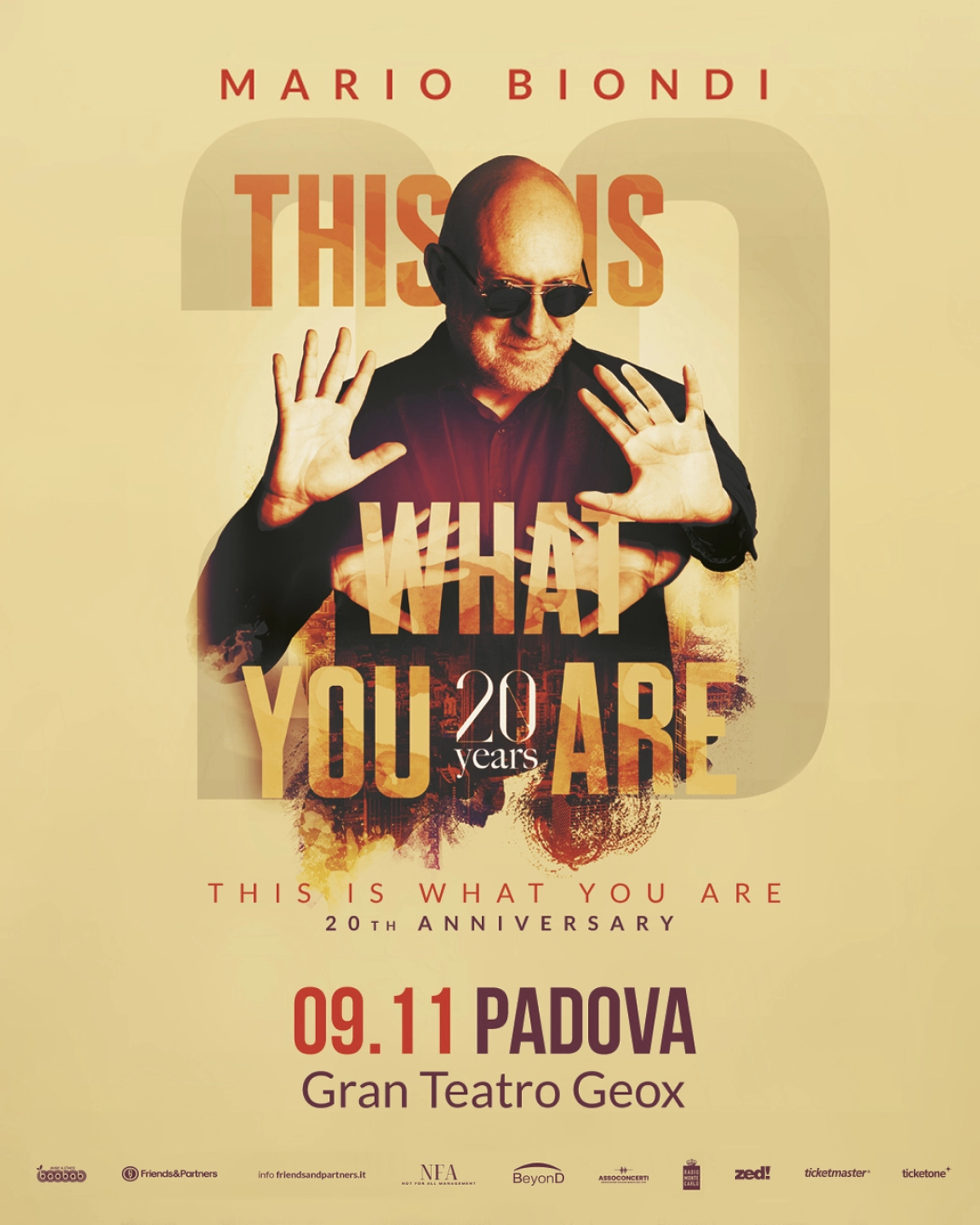 Billets Mario Biondi (Gran Teatro Geox - Padoue)