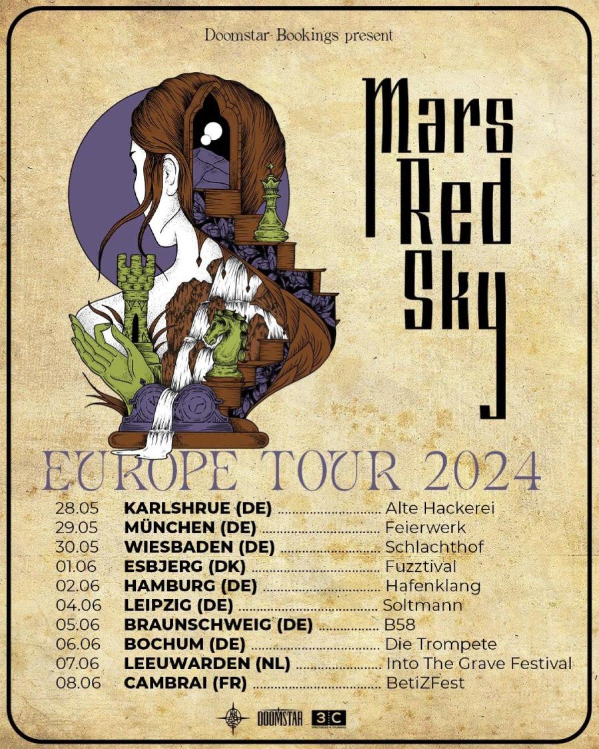 Billets Mars Red Sky - European Tour 2024 (Die Trompete Bochum - Bochum)