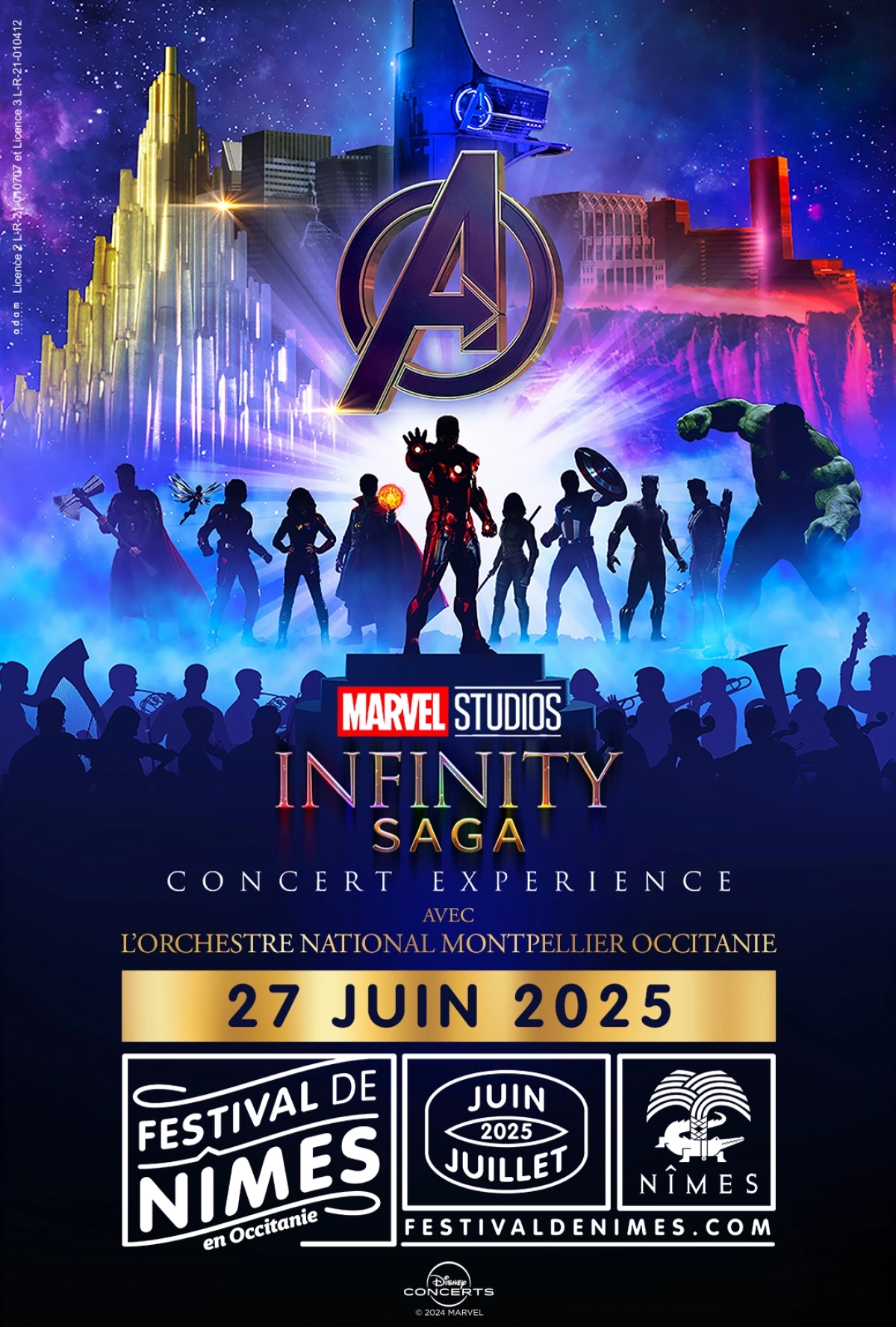 Billets Marvel Infinity Saga (Arenes de Nimes - Nimes)