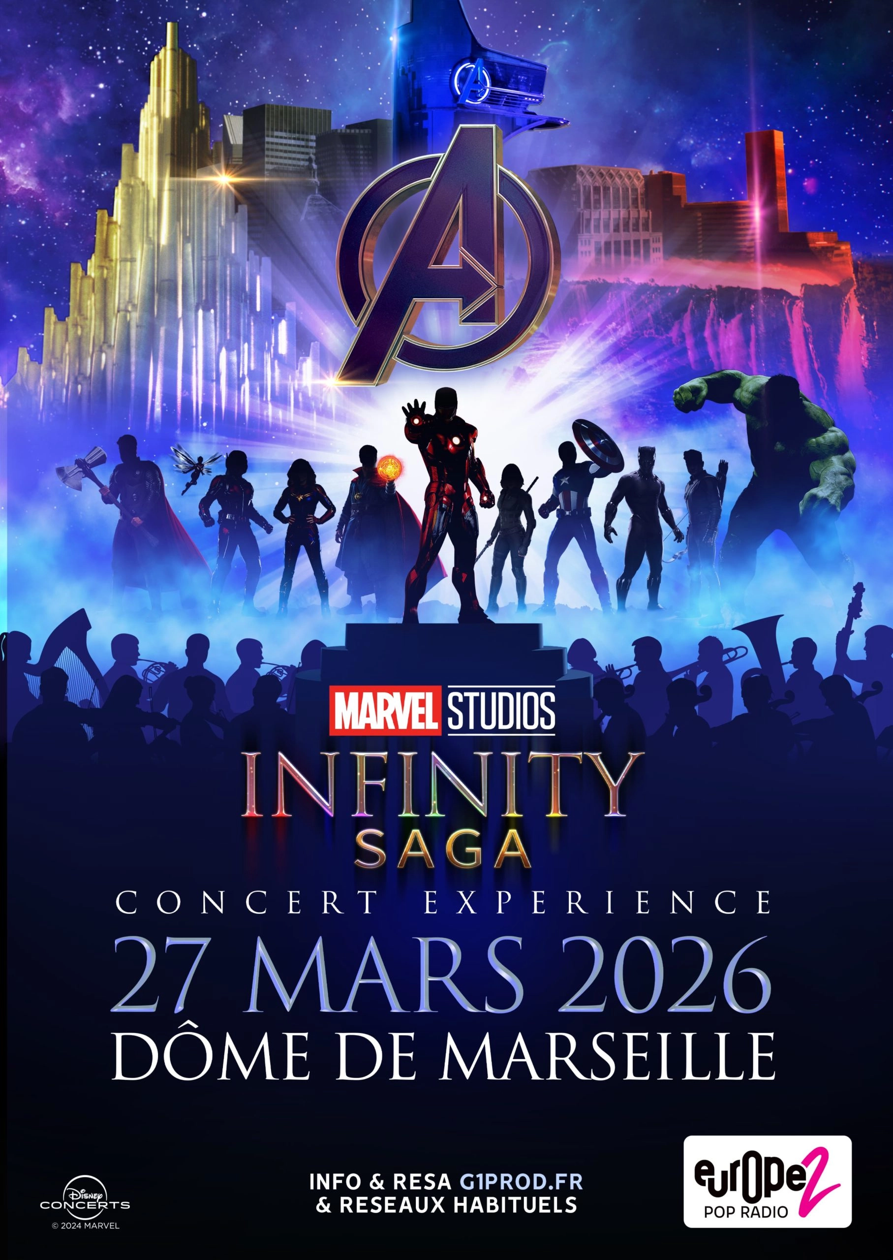 Billets Marvel Infinity Saga (Le Dome - Marseille)