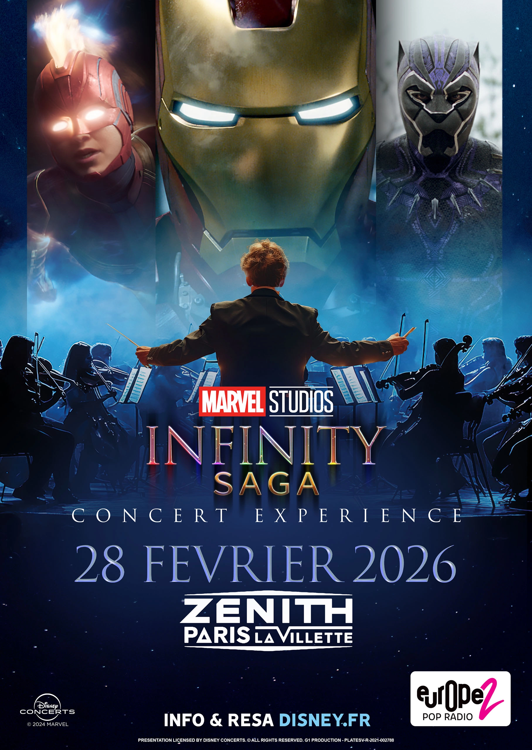 Billets Marvel Infinity Saga (Zenith Paris - Paris)