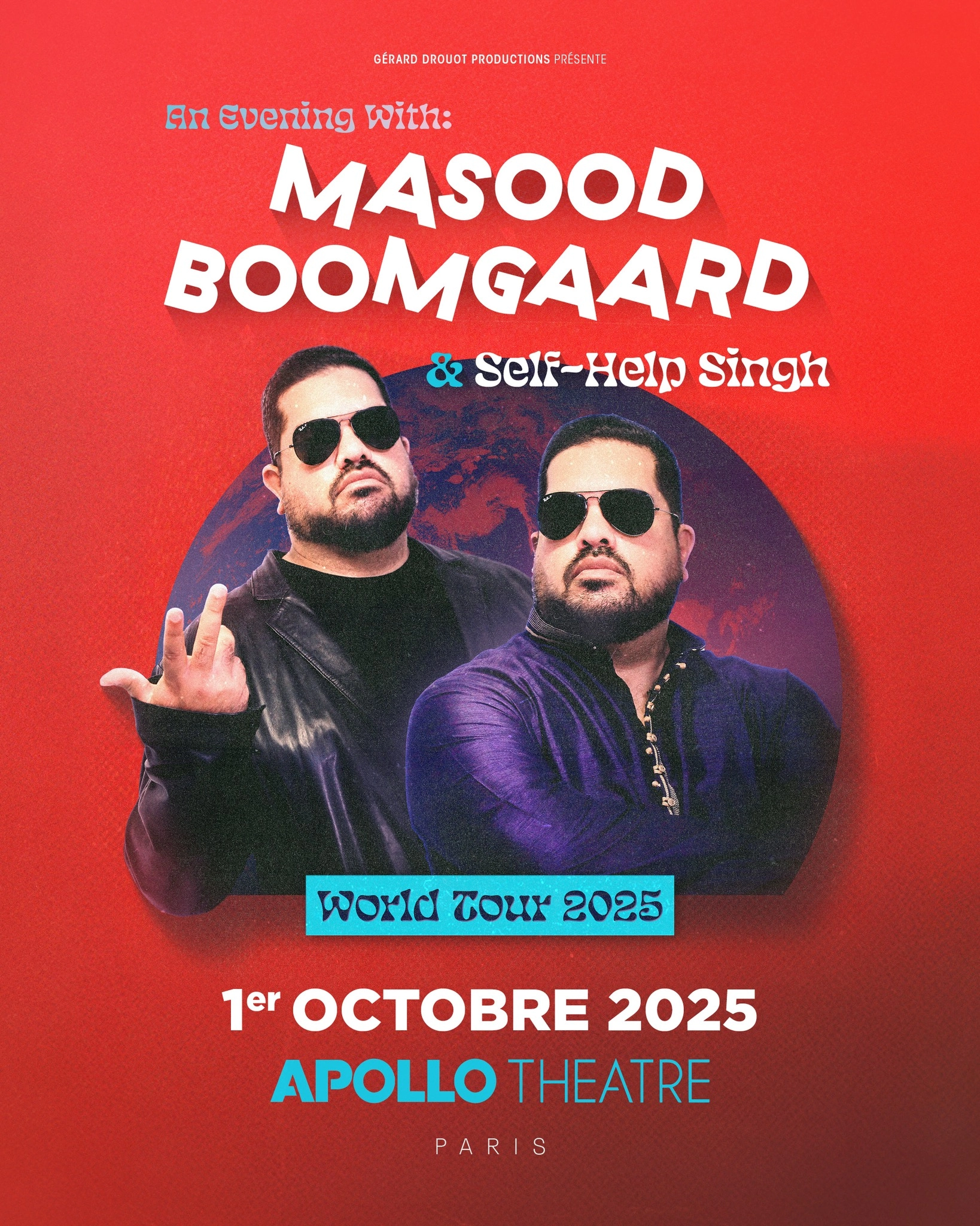 Billets Masood Boomgaard (Apollo Theatre - Paris)