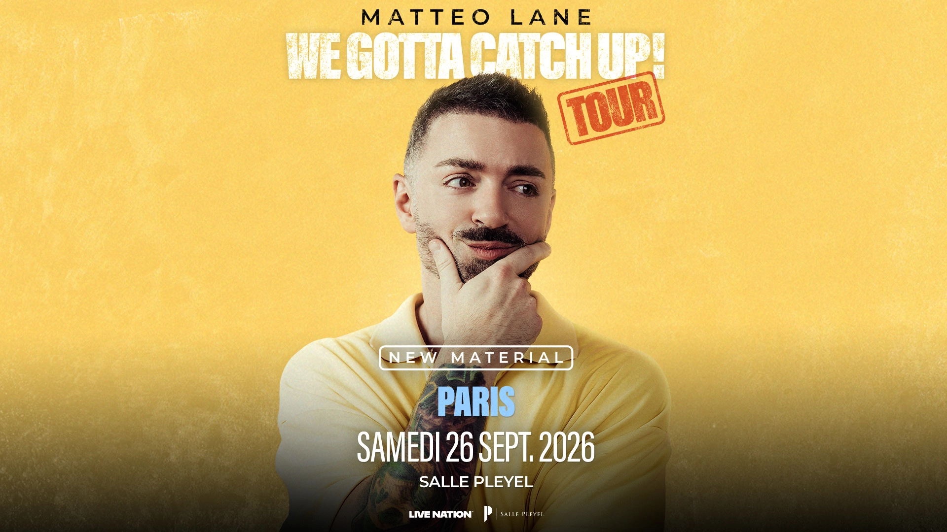 Matteo Lane al Salle Pleyel Tickets