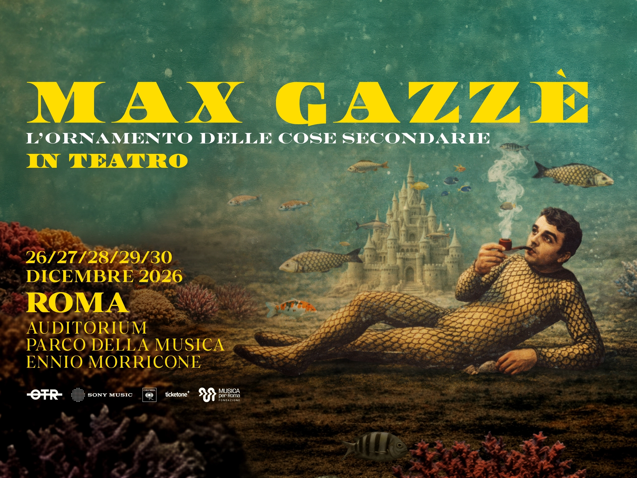Max Gazzè at Cavea Auditorium Parco della Musica Tickets