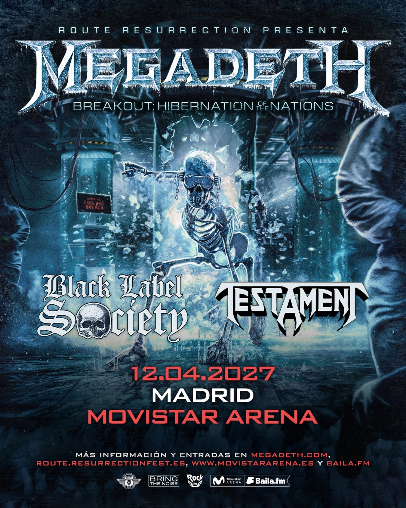 Billets Megadeth (Movistar Arena Madrid - Madrid)