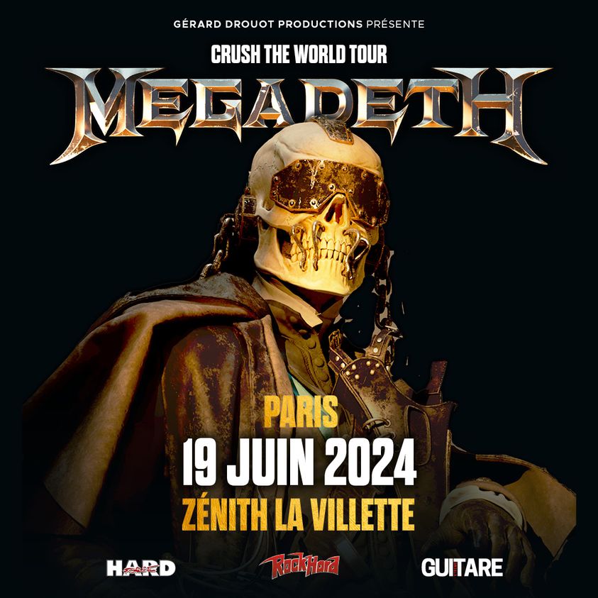 Billets Megadeth (Zenith Paris - Paris)