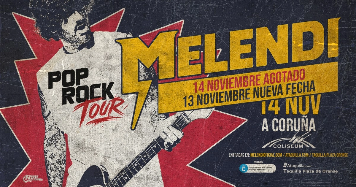 Melendi at Coliseum da Coruna Tickets