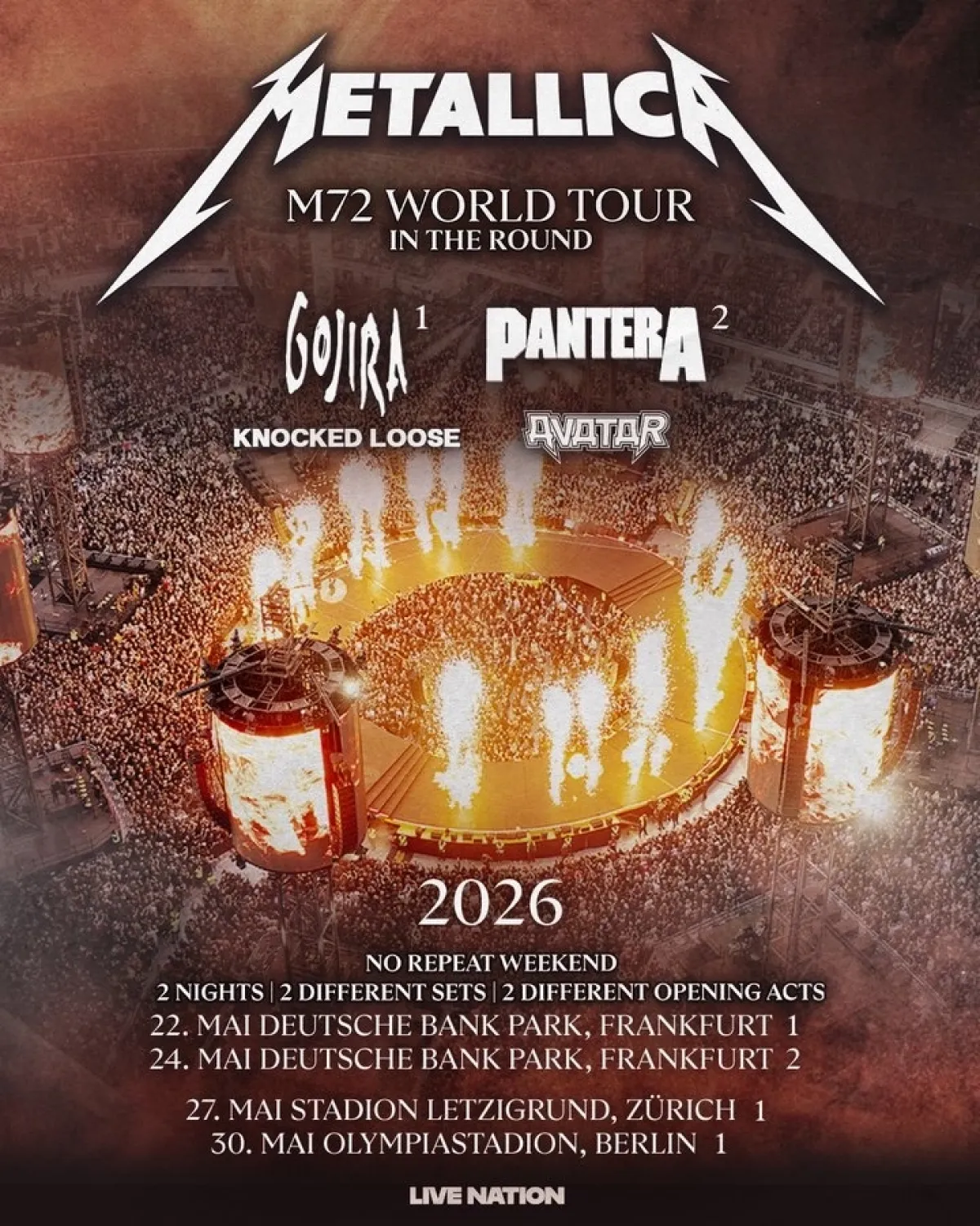 Billets Metallica (Olympiastadion - Berlin)