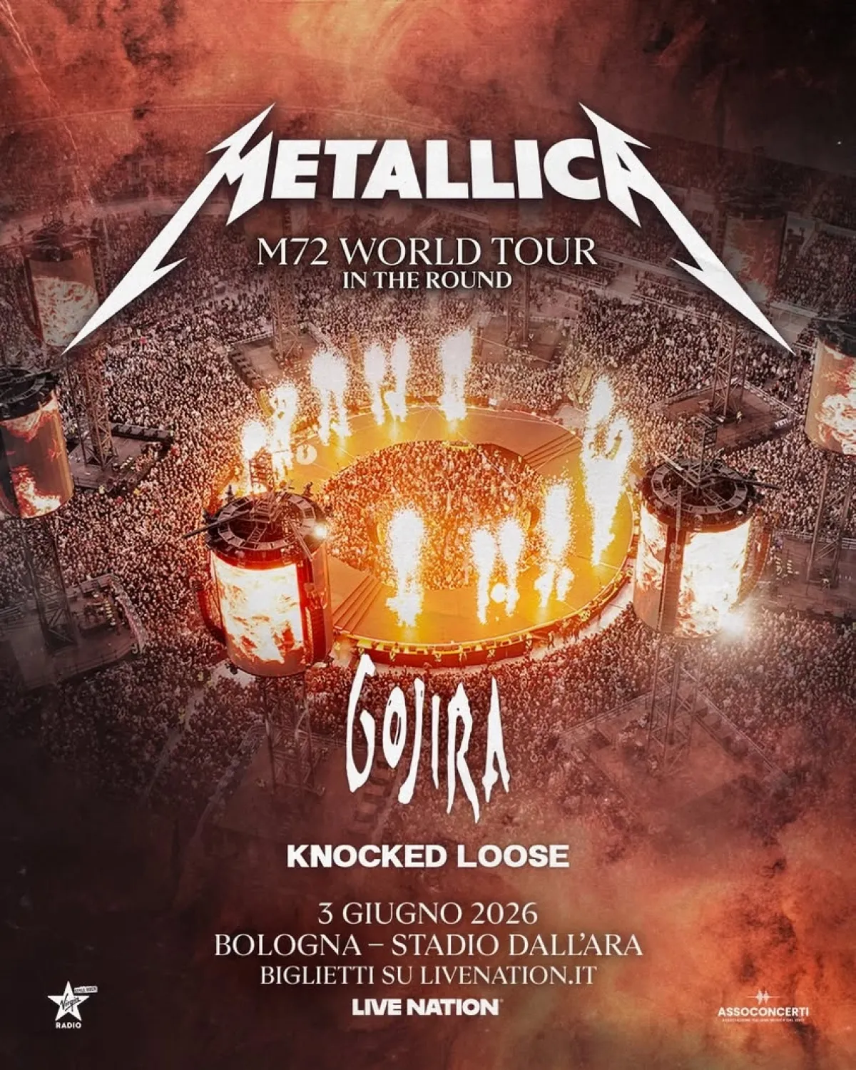 Billets Metallica (Stadio Renato Dall'Ara - Bologne)