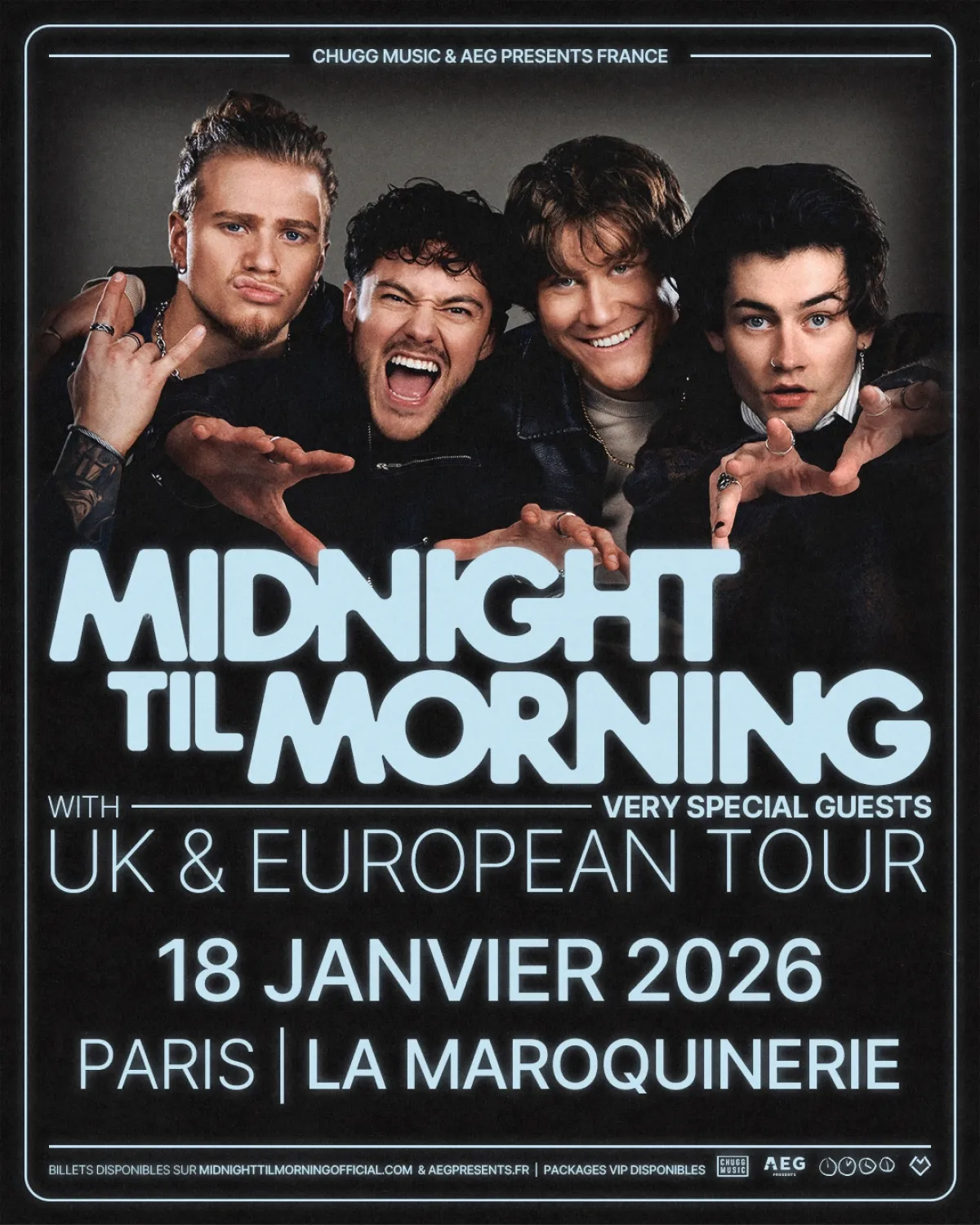 Billets Midnight Til Morning (La Maroquinerie - Paris)