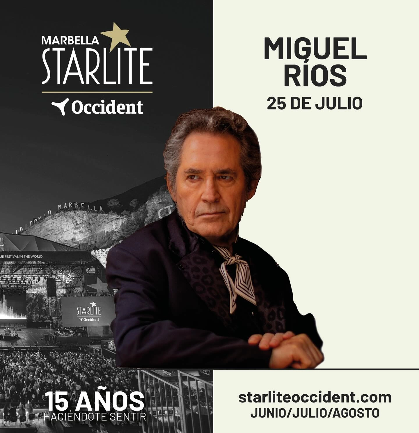 Miguel Rios en Starlite Marbella Tickets