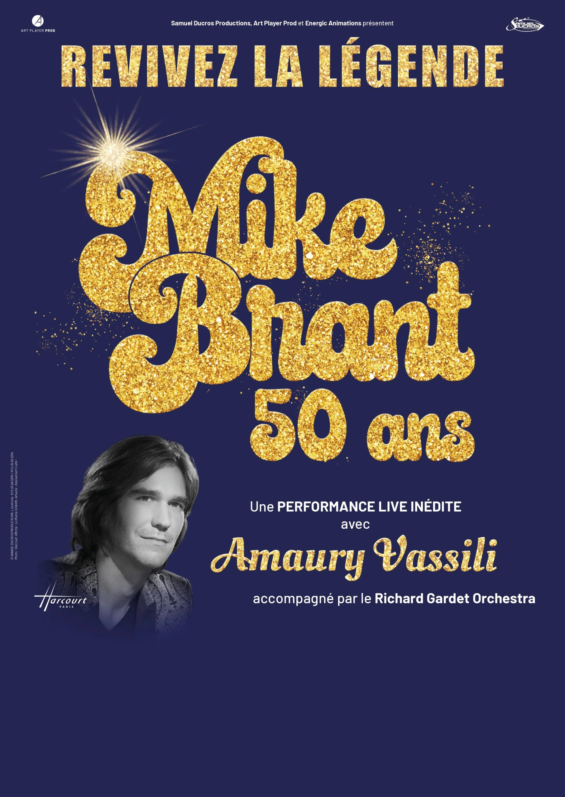 Mike Brant 50 ans avec Amaury Vassili al Theatre Galli Tickets
