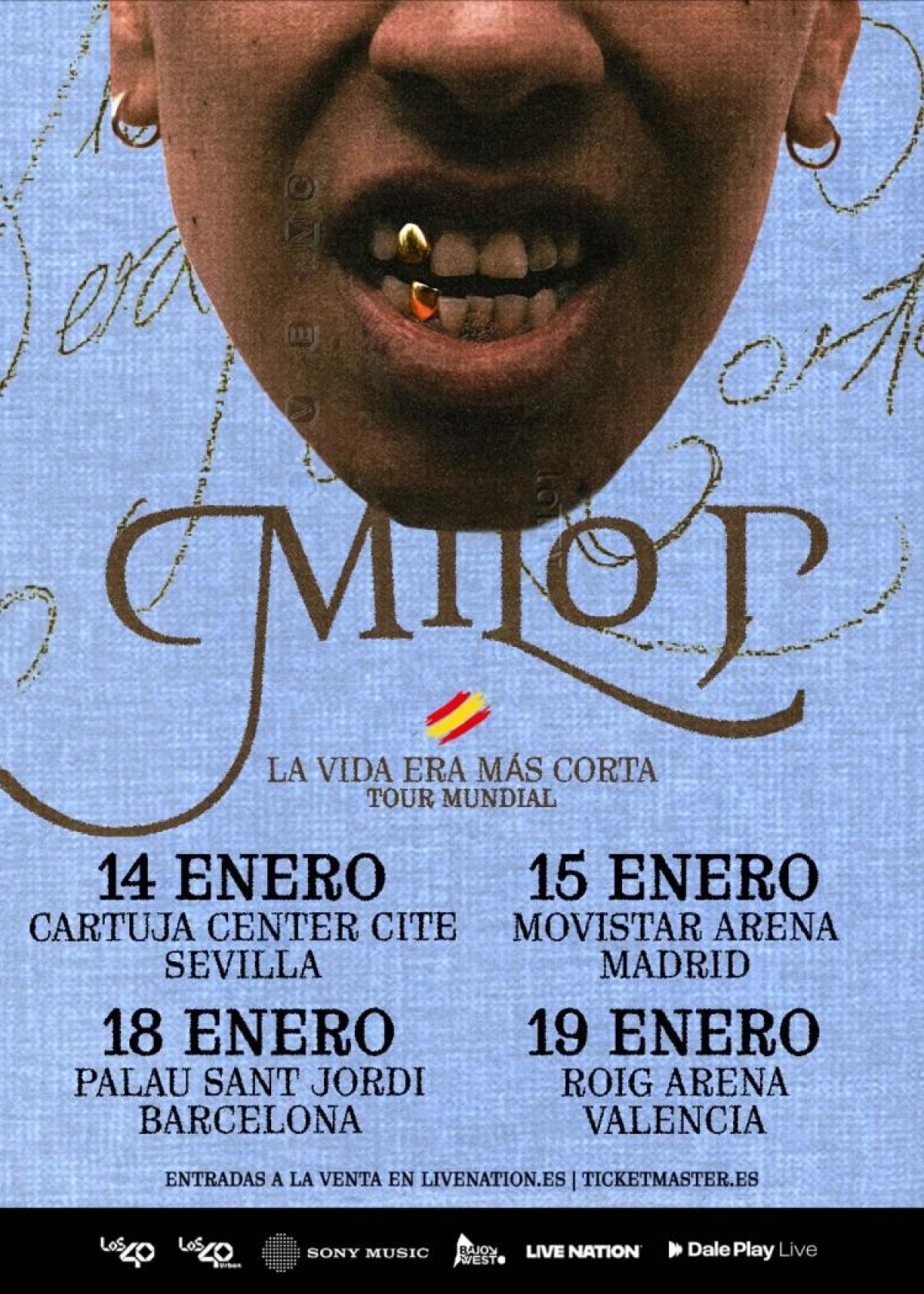 Billets Milo J (Palau Sant Jordi - Barcelone)