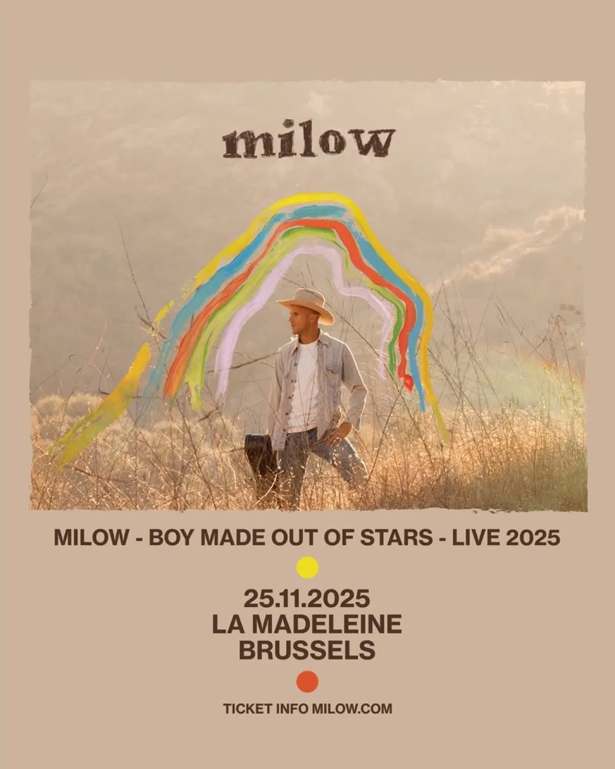 Billets Milow (La Madeleine Bruxelles - Bruxelles)