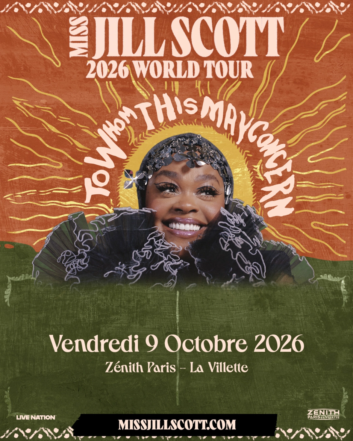 Billets Miss Jill Scott (Zenith Paris - Paris)