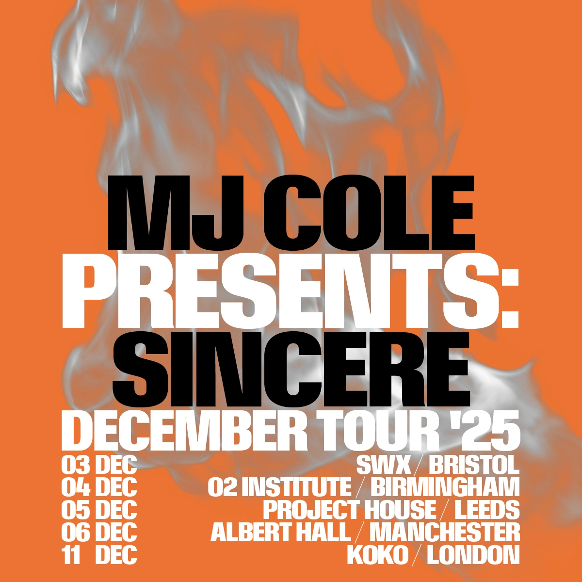 Billets MJ Cole (O2 Institute Birmingham - Birmingham)