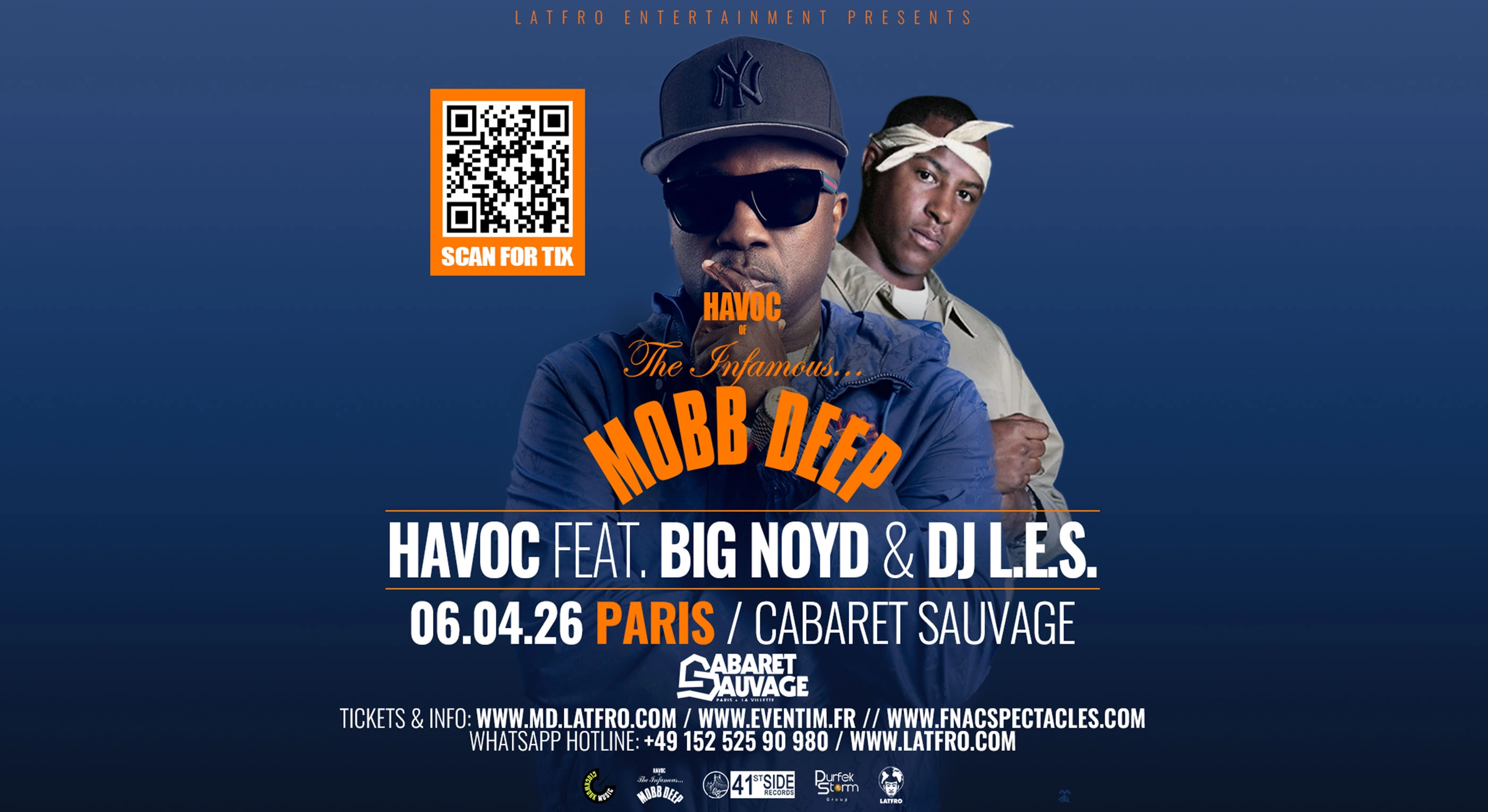 Billets Mobb Deep (Cabaret Sauvage - Paris)