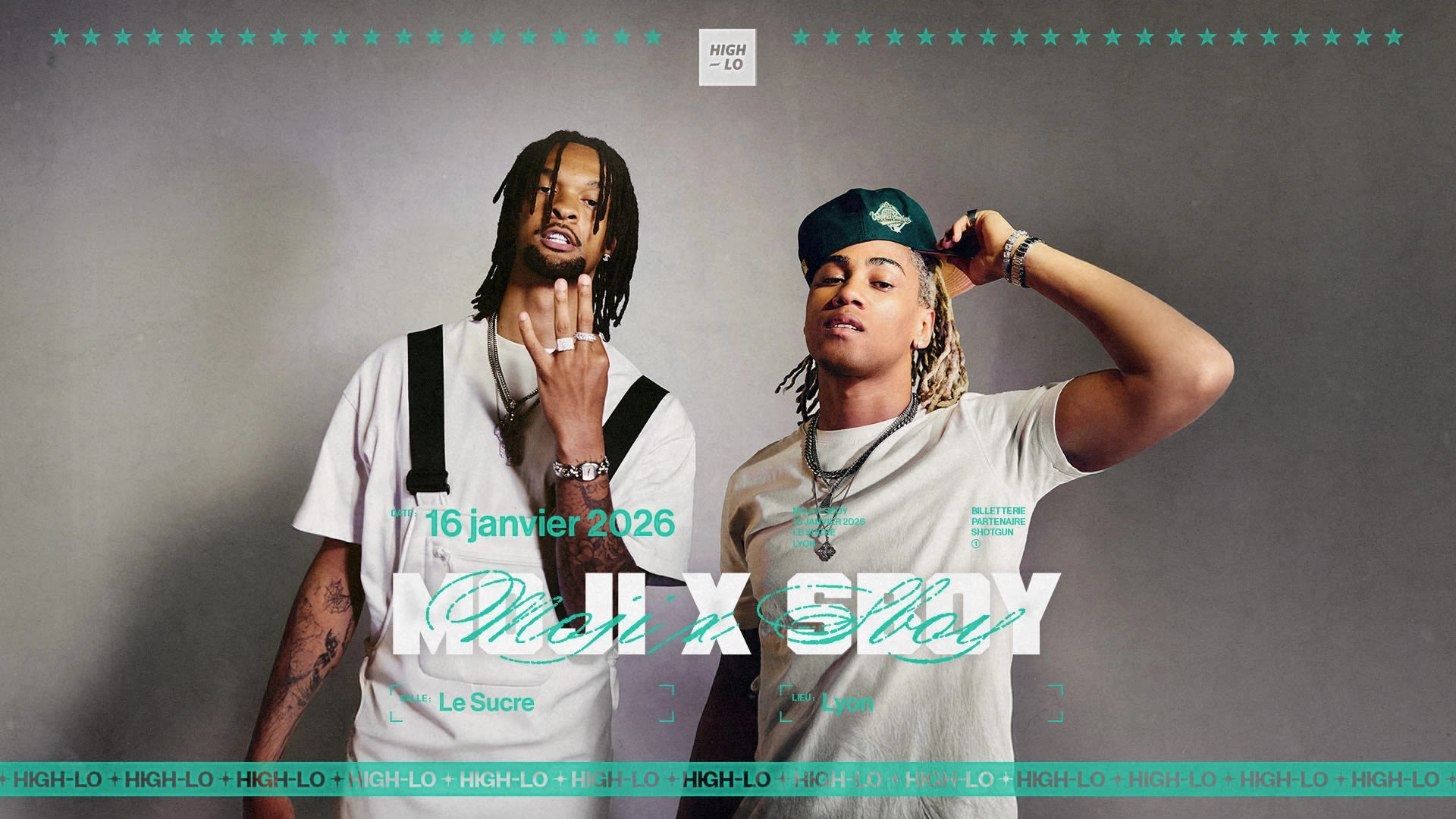 Billets Moji x Sboy (Le Sucre - Lyon)