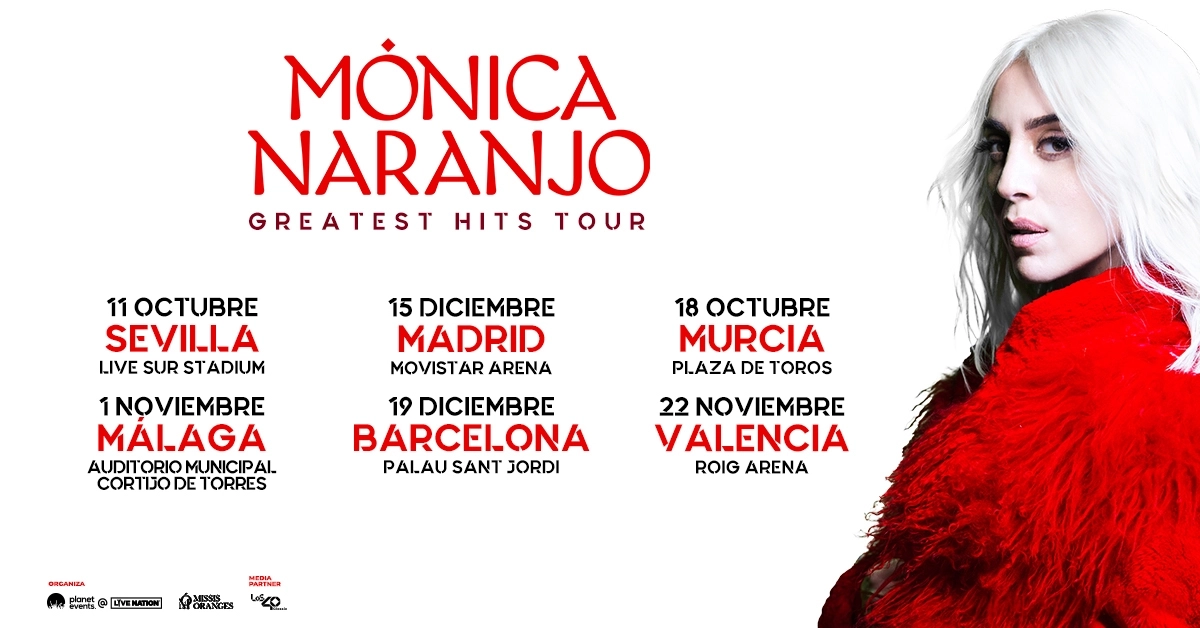 Billets Monica Naranjo (Palau Sant Jordi - Barcelone)