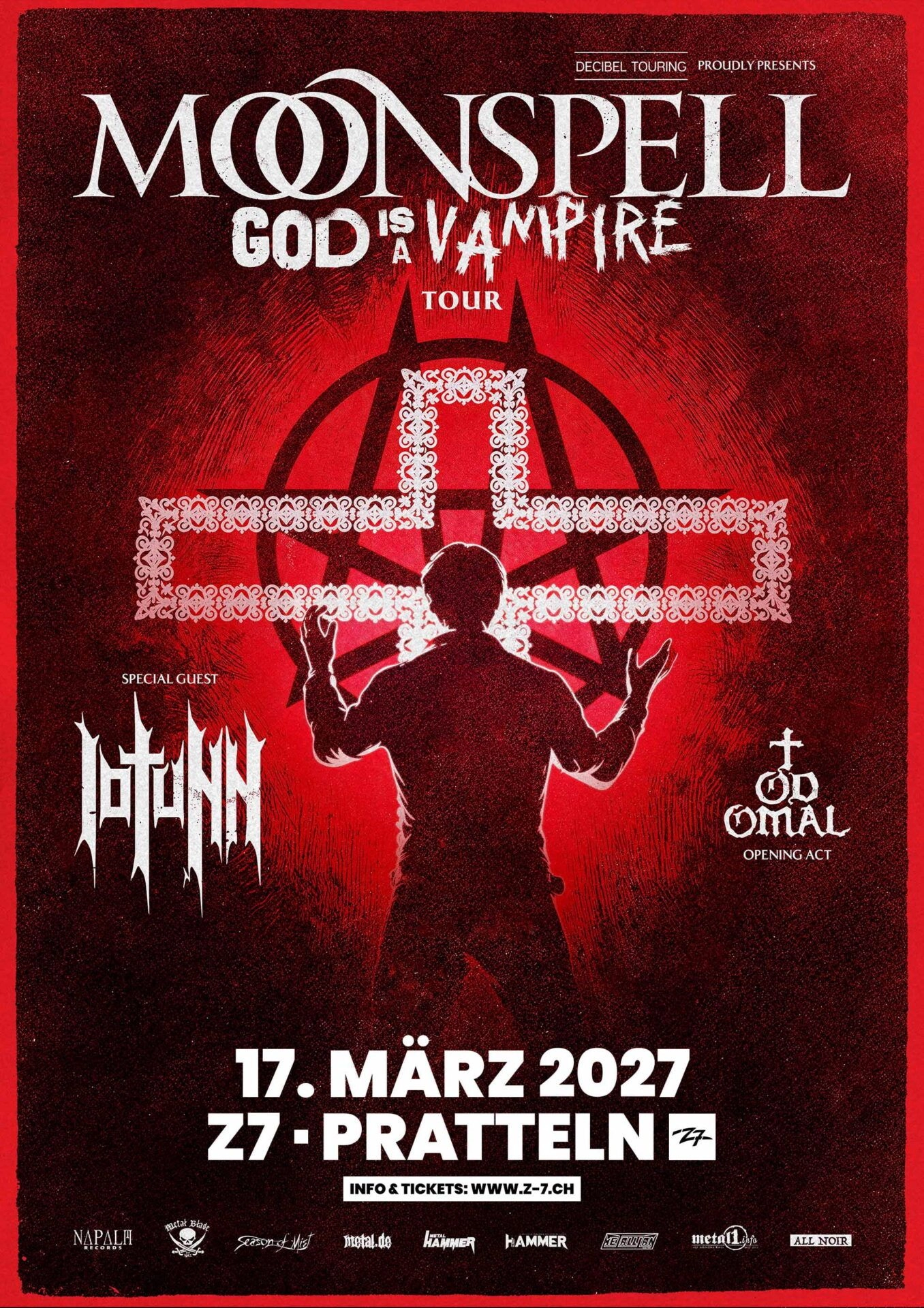 Moonspell at Konzertfabrik Z7 Tickets