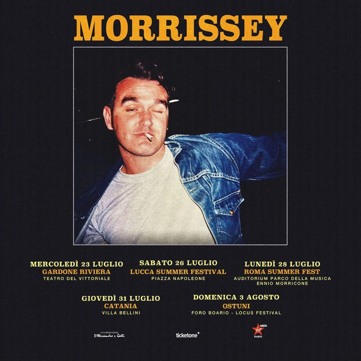 Billets Morrissey (Piazza Napoleone - Lucca)