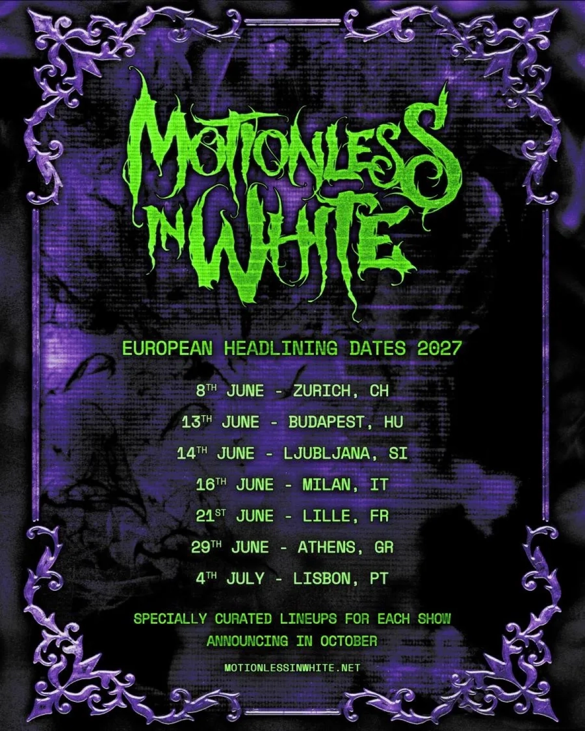 Motionless In White at Aeronef Tickets