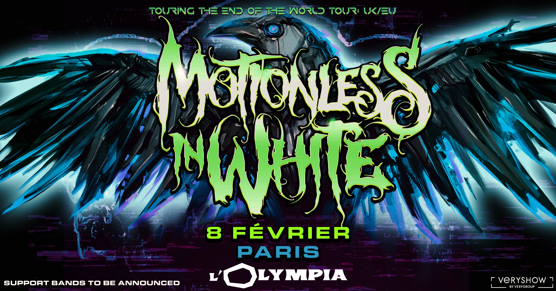 Billets Motionless In White (Olympia - Paris)
