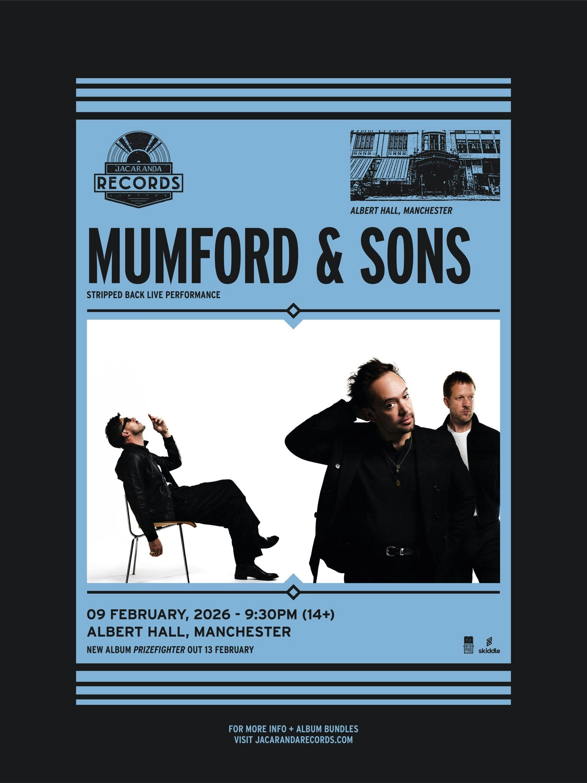 Billets Mumford and Sons (Albert Hall Manchester - Manchester)