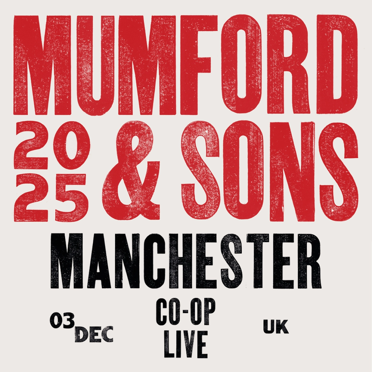 Billets Mumford and Sons (Co-op Live - Manchester)