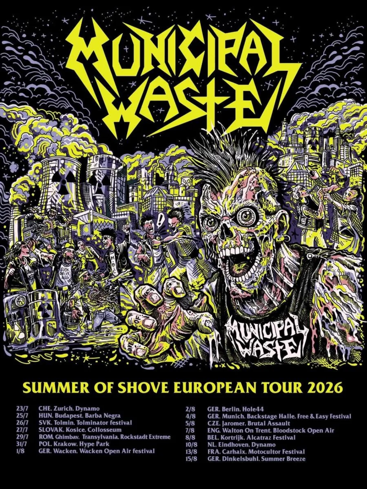 Municipal Waste at Hole 44 Tickets