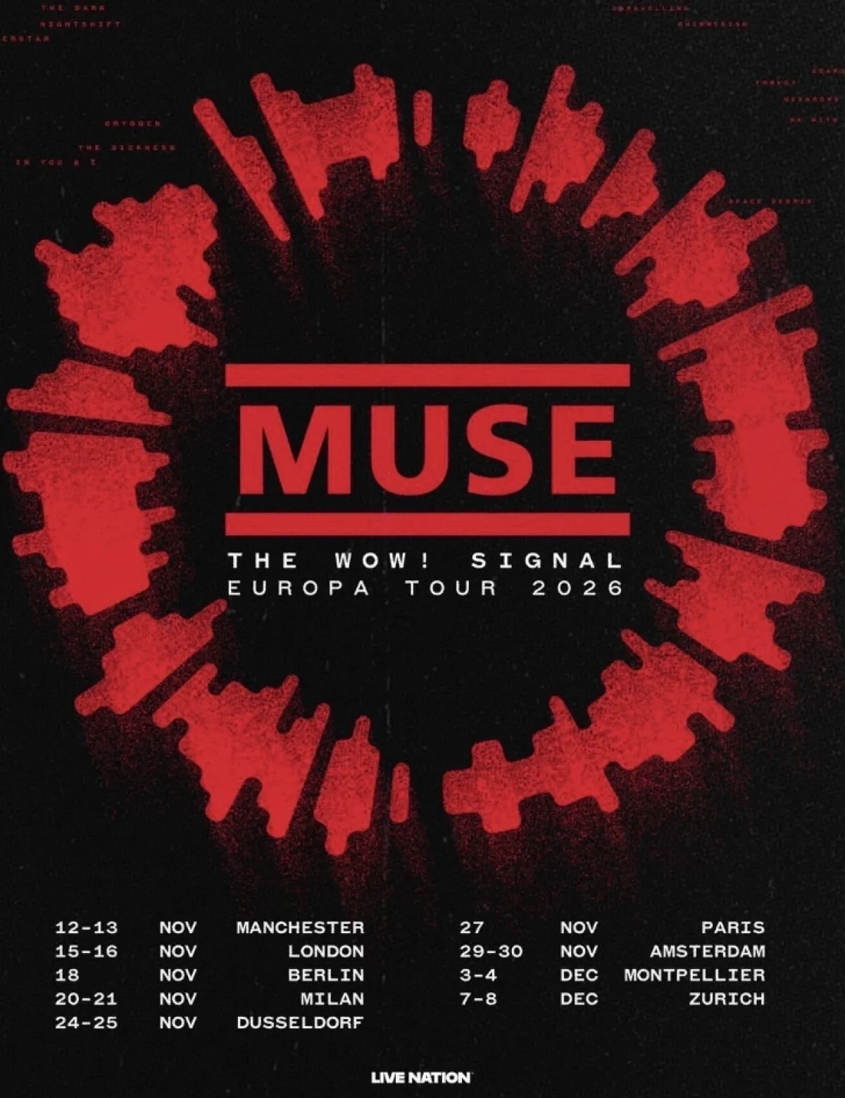 Billets Muse (Hallenstadion - Zurich)