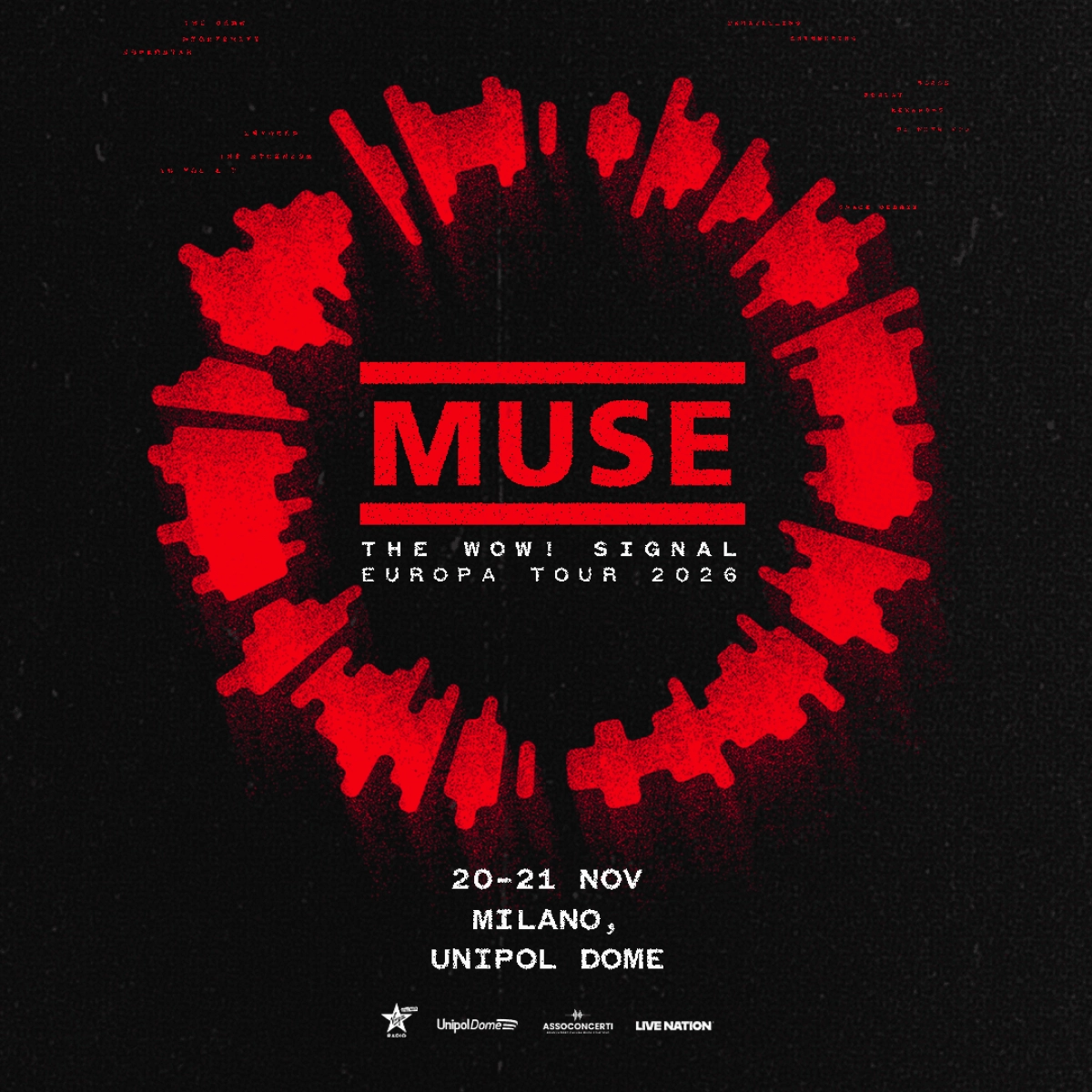 Billets Muse (Unipol Dome - Milan)