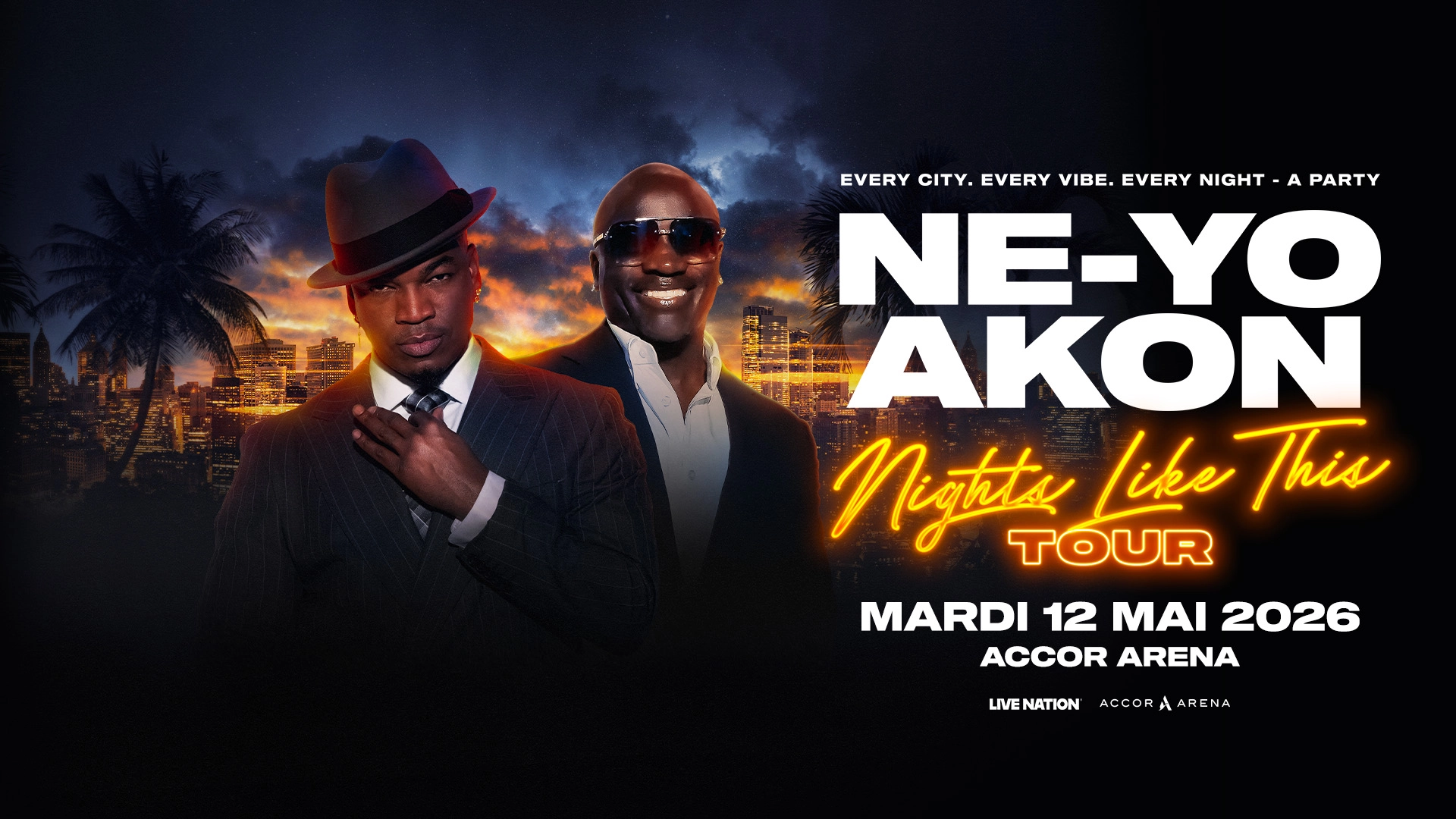 Ne-Yo - Akon at Accor Arena Tickets