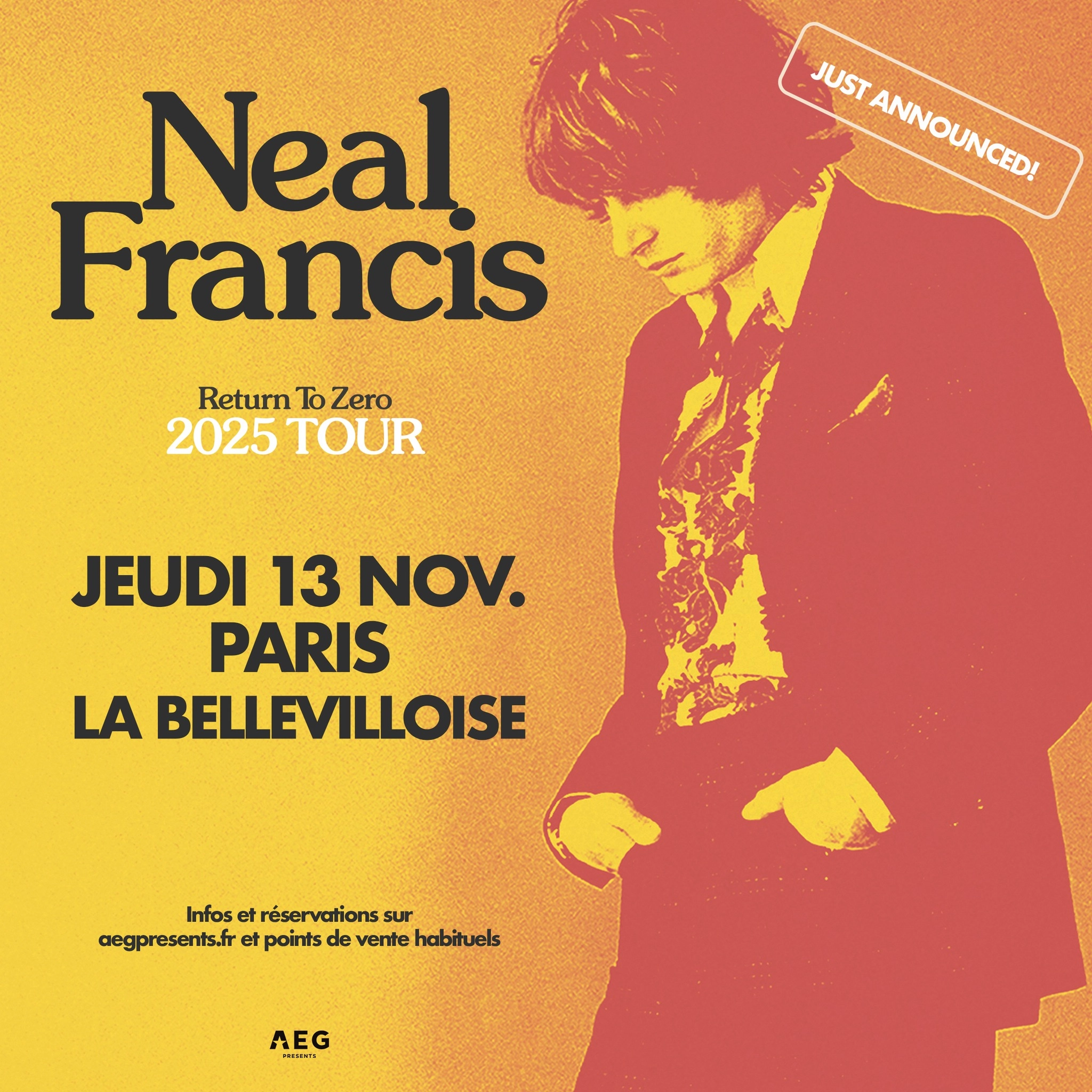 Billets Neal Francis (La Bellevilloise - Paris)